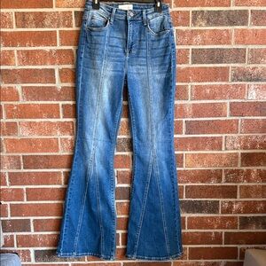 Risen flare jeans size 7/28 blue denim women's